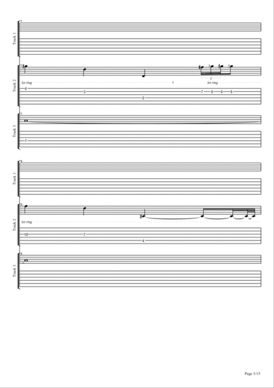 Romance des Coeurs Noirs Piano Solo scores gallery preview page 3