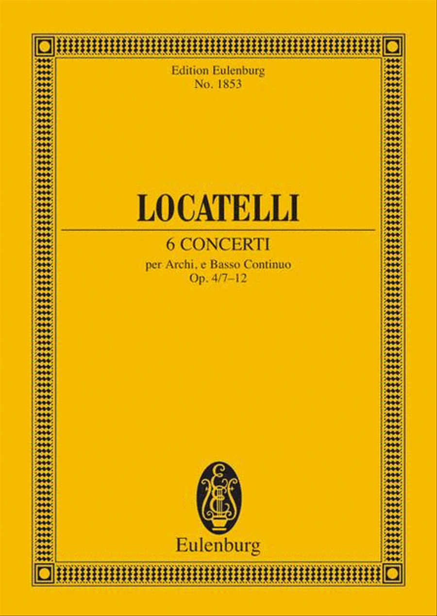 6 Concerti Basso Continuo scores gallery preview page 1
