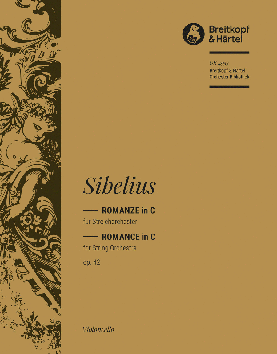Romance in C major Op. 42 Orchestra scores gallery preview page 1