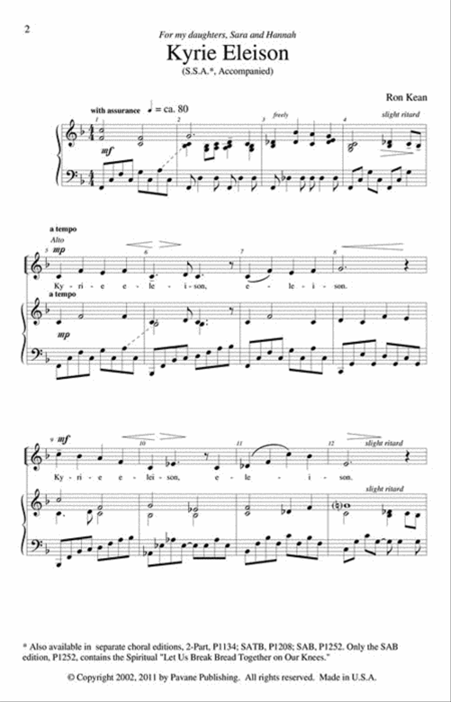 American Mass SSA scores gallery preview page 2