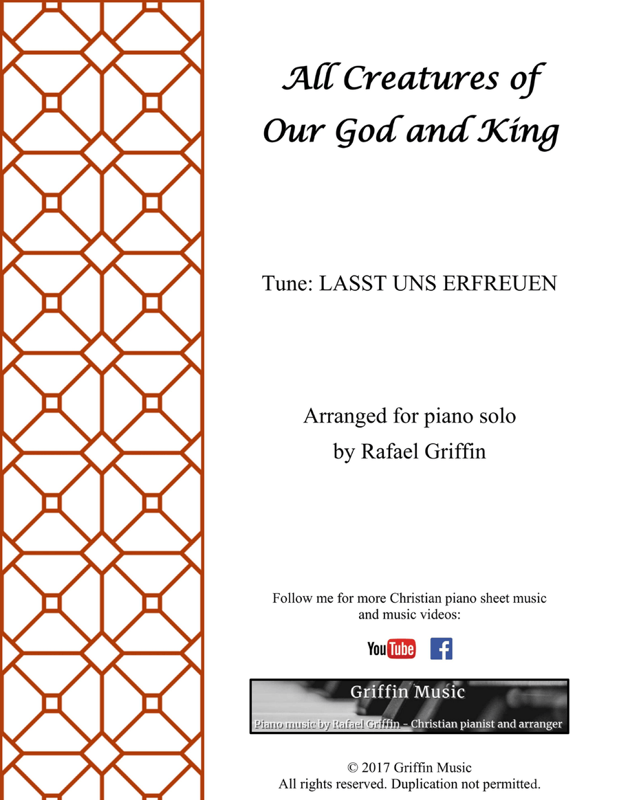 All Creatures of Our God and King Piano Solo scores gallery preview page 1