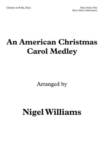An American Christmas Carol Medley, for Clarinet Duet image number null