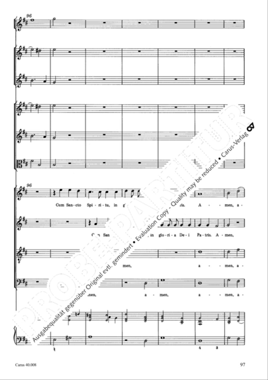 Introduzione e Gloria 4-Part scores gallery preview page 98