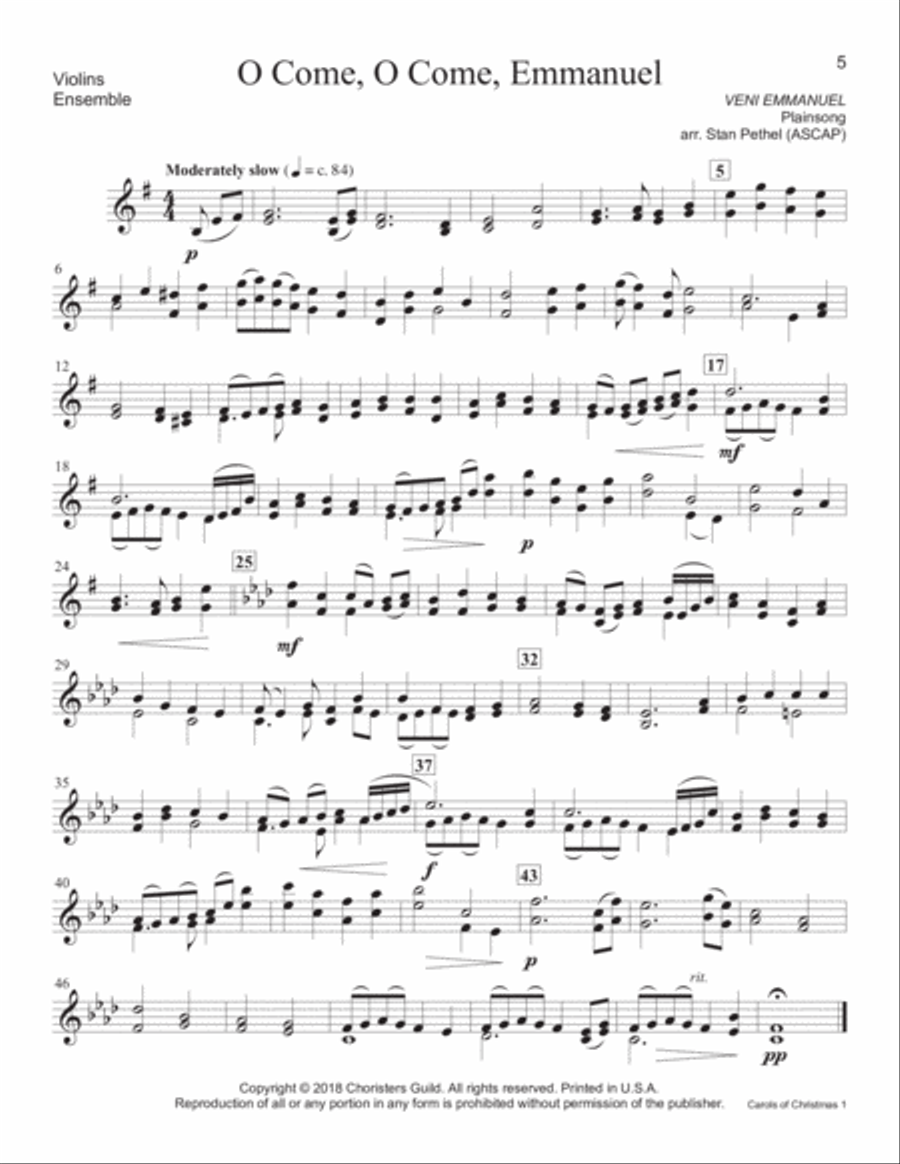 Carols of Christmas, Set 1 - Violin(s) Violin scores gallery preview page 3