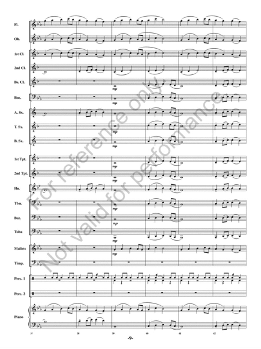 Chanson de Noel Chanson de Noel Concert Band scores gallery preview page 8