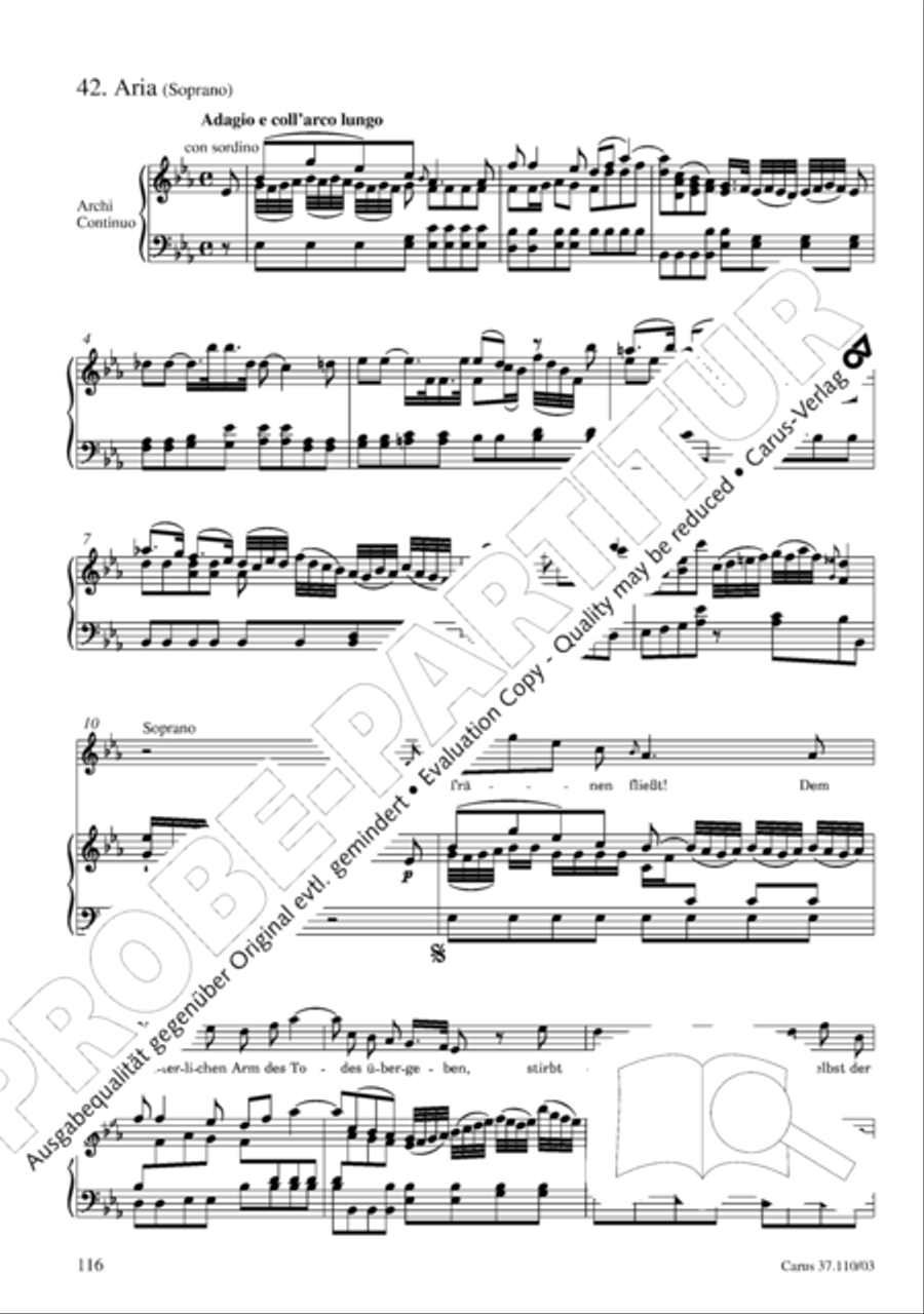 Markuspassion. Werkausgabe Reihe 1, Bd. 7 (Homilius) 4-Part scores gallery preview page 123