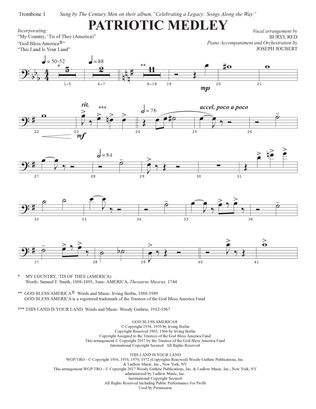 Patriotic Medley - Trombone 1