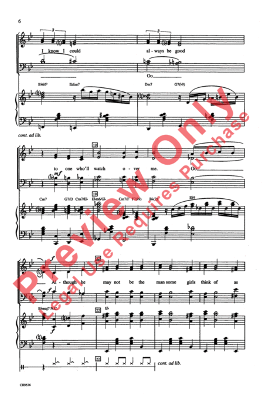 Someone to Watch Over Me Someone to Watch Over Me 4-Part scores gallery preview page 5