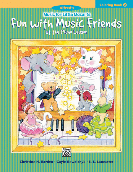 Music For Little Mozarts - Coloring Book 2 (Fun With Music Friends At The Piano Lesson)