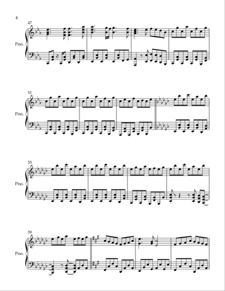 Shinzouo Sasageyo Piano Solo scores gallery preview page 4