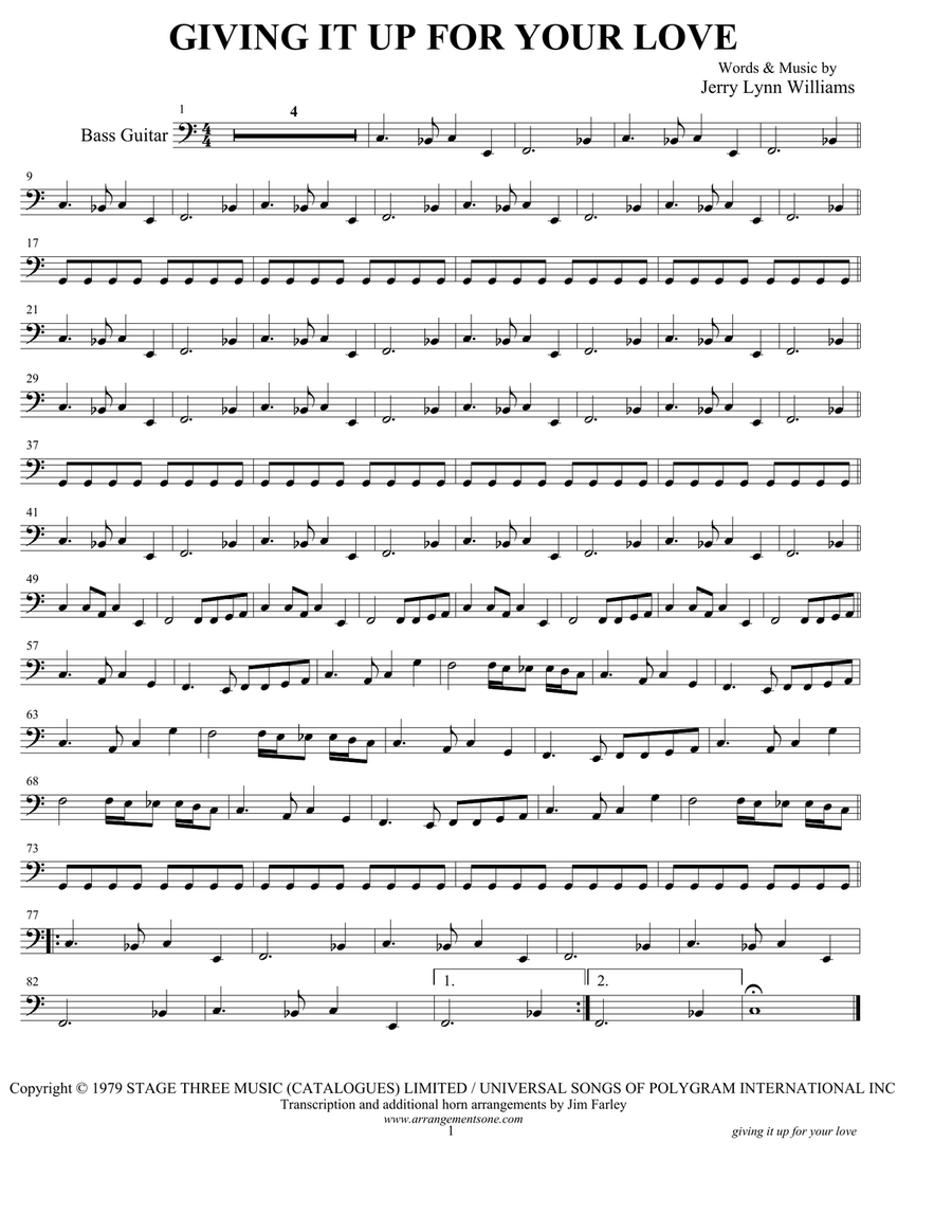 Givin' It Up For Your Love Small Ensemble scores gallery preview page 3
