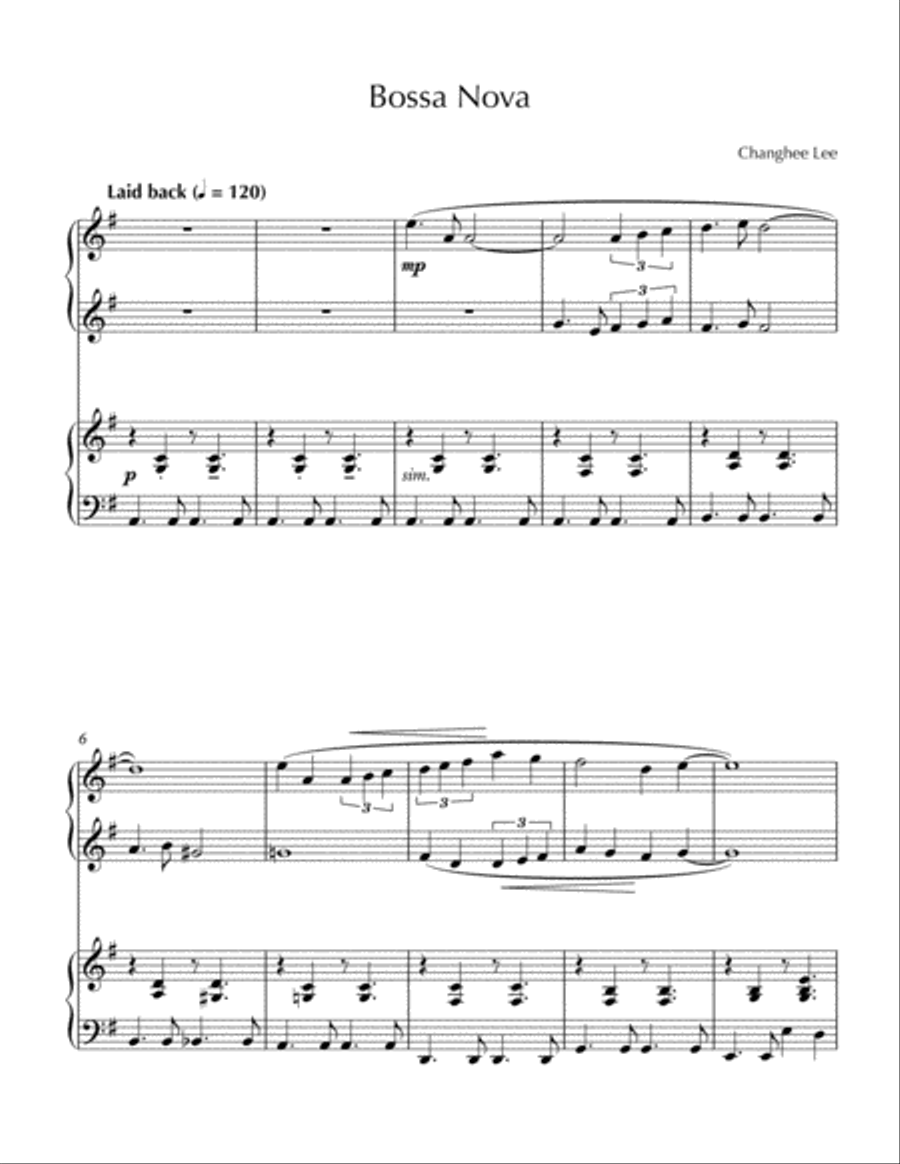 Bossa Nova Piano Method scores gallery preview page 1