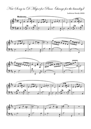 New Song in D Major for Piano