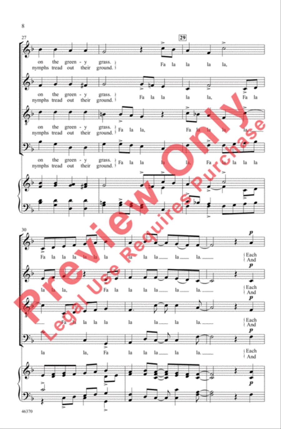 Now Is the Month of Maying! 4-Part scores gallery preview page 7