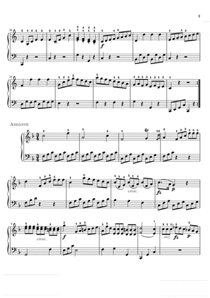 Clementi-Sonatina Op 36 No 1 ( Original Complete Full Version) Piano Solo image number null