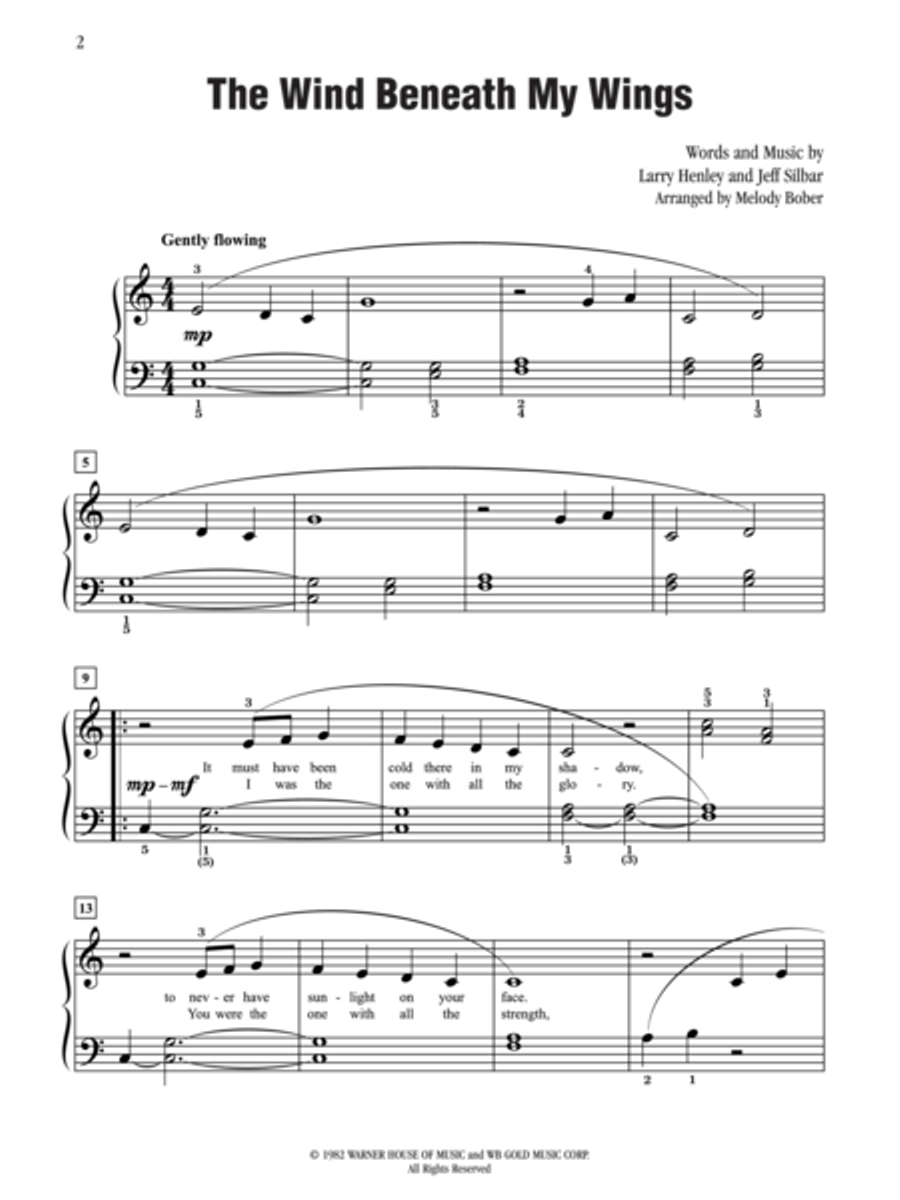 The Wind Beneath My Wings Small Ensemble scores gallery preview page 2