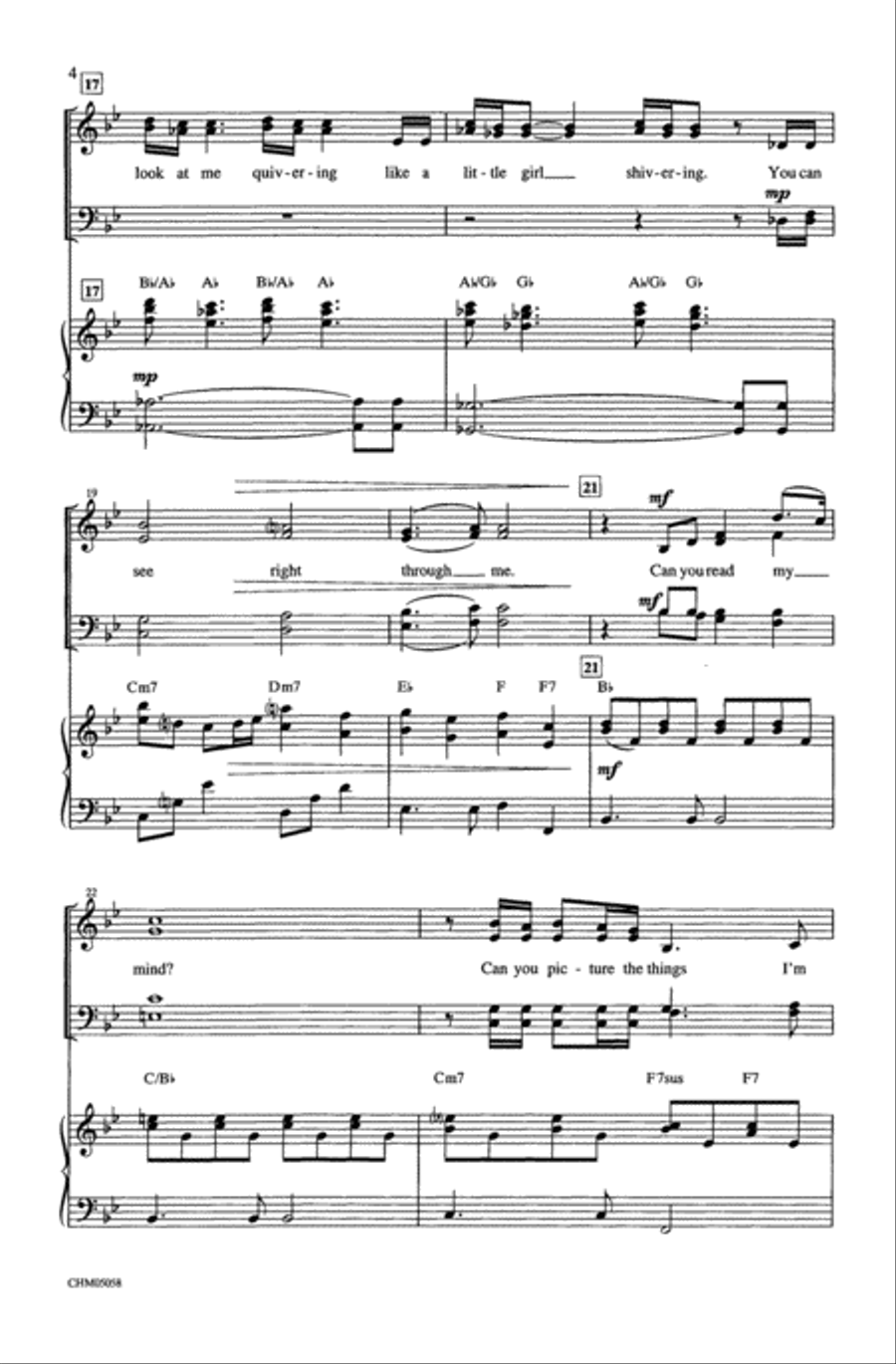 Can You Read My Mind? Can You Read My Mind? 4-Part scores gallery preview page 4