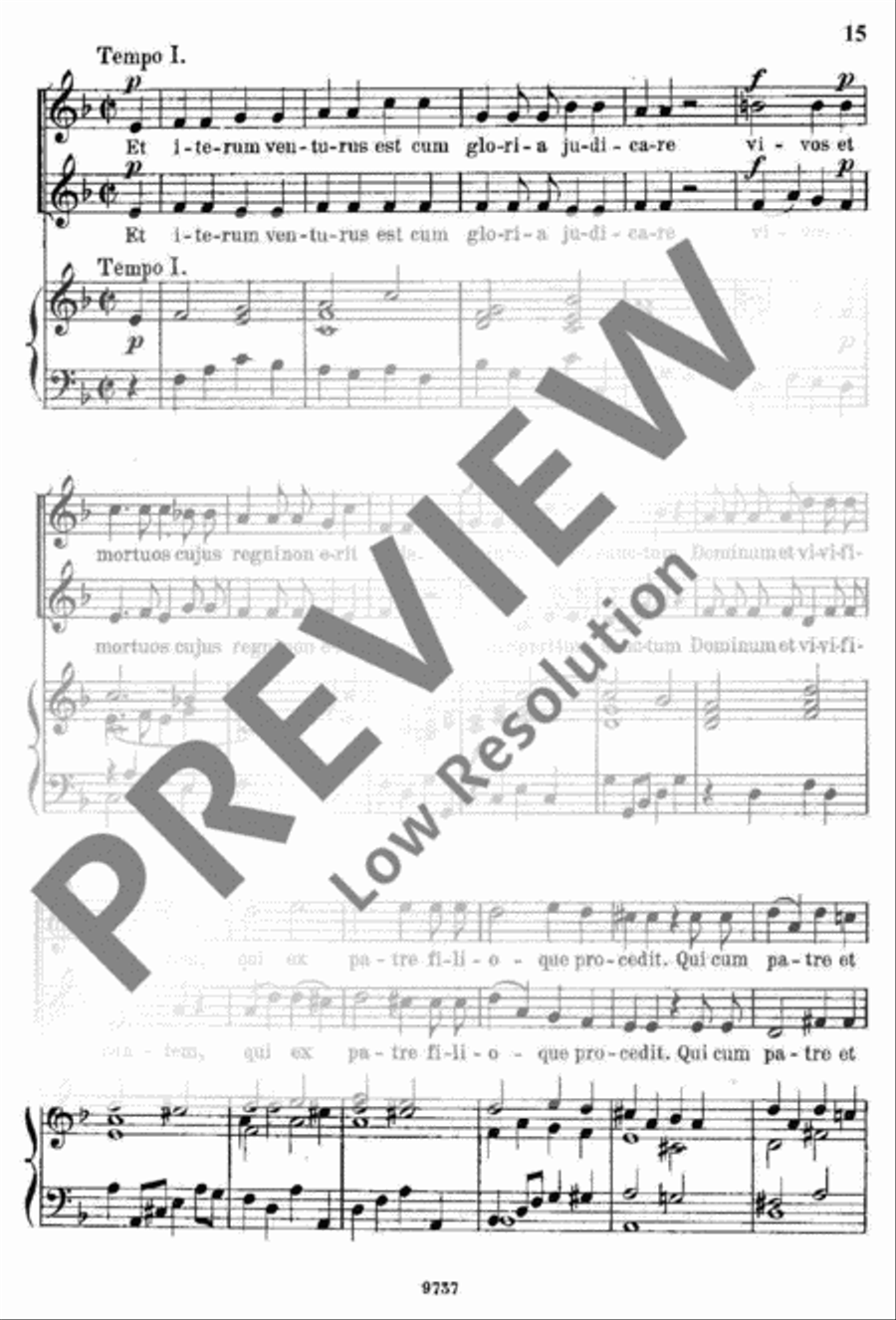 Missa brevis Organ Accompaniment scores gallery preview page 16