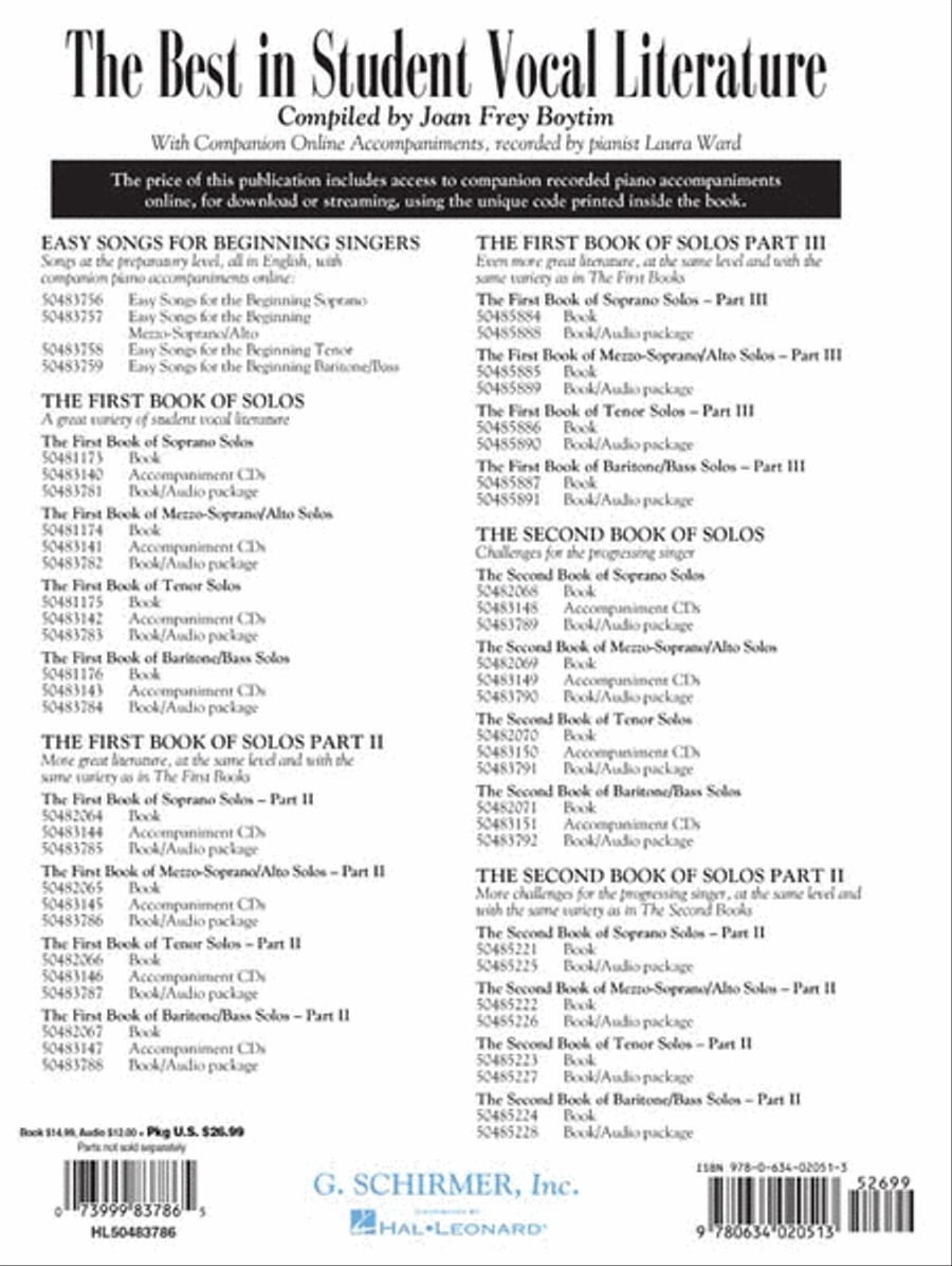 The First Book of Mezzo-Soprano/Alto Solos – Part II Mezzo-Soprano Voice scores gallery preview page 3