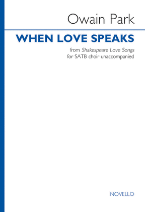 When Love Speaks from Shakespeare Love Songs