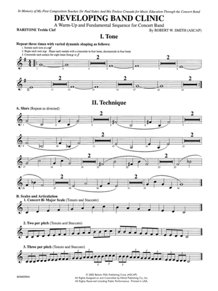Developing Band Clinic (A Warm-Up and Fundamental Sequence for Concert Band): Baritone T.C.