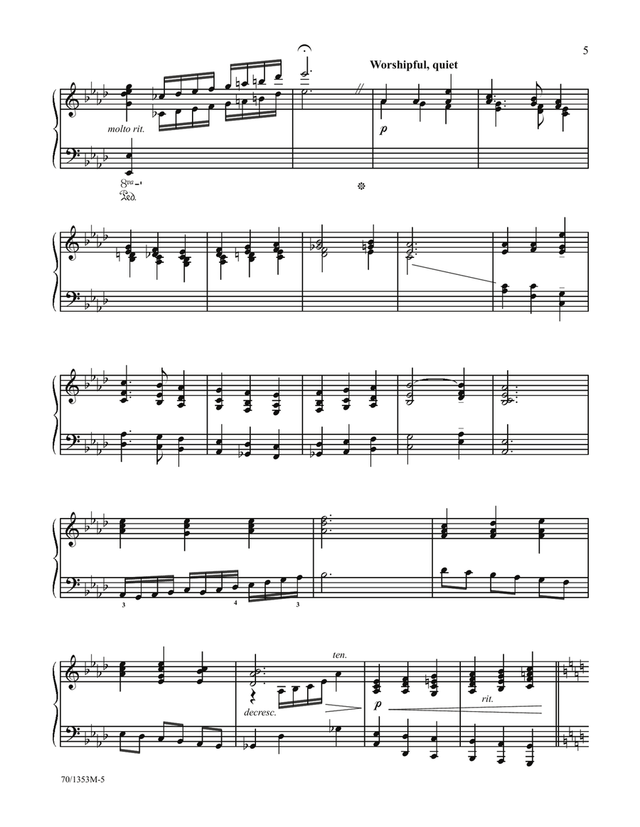 Praise to the Lord, the Almighty (Digital Download) Piano scores gallery preview page 4