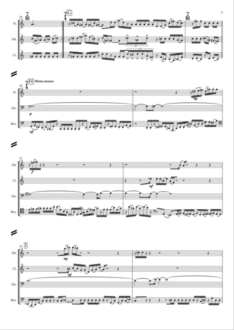 Blast - Score Only Woodwind Quintet scores gallery preview page 5