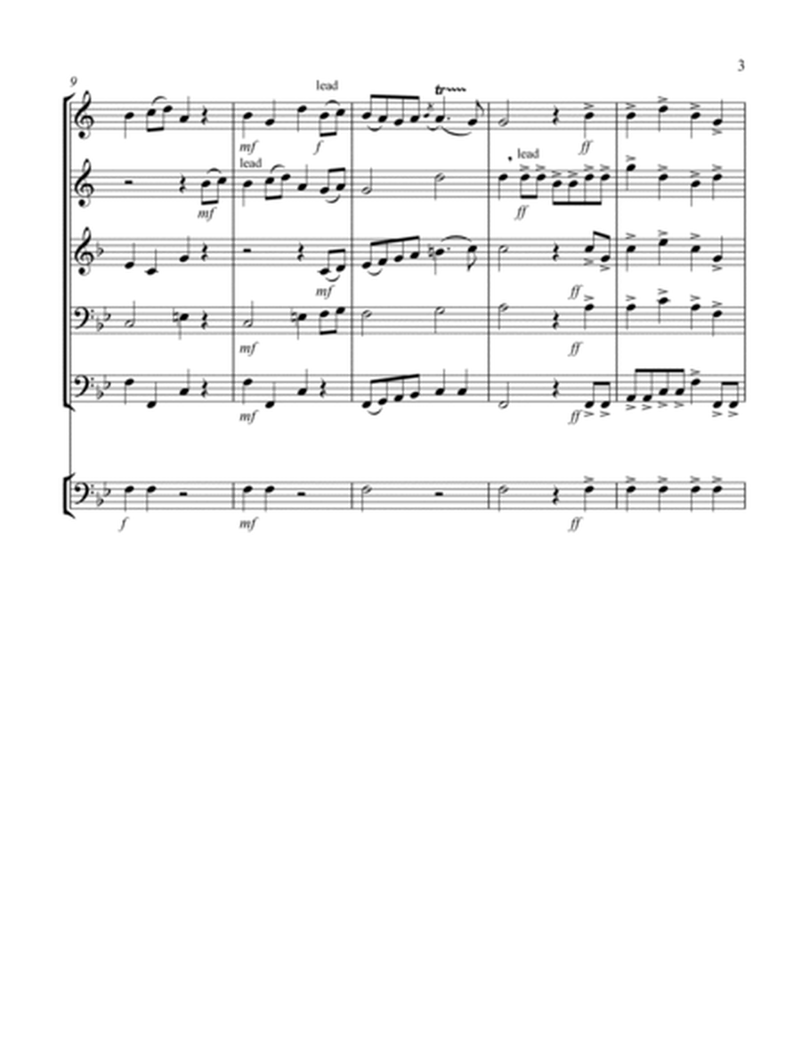 Heroic Music - No. 7. La Vigilance (Bb) (Brass Quintet - 2 Trp, 1 Hrn, 1 Trb, 1 Tuba, Timp)