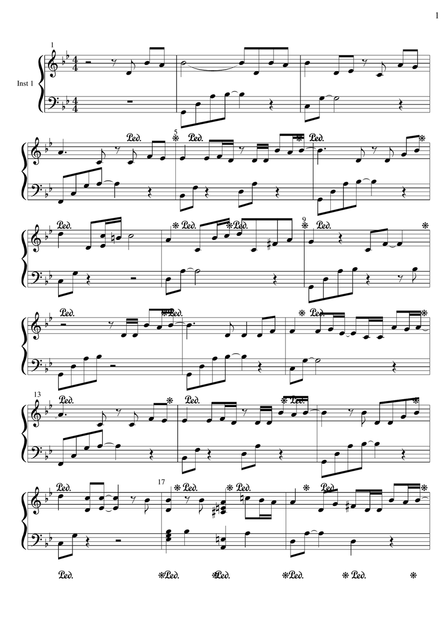 Tình Nồng Piano Solo scores gallery preview page 1