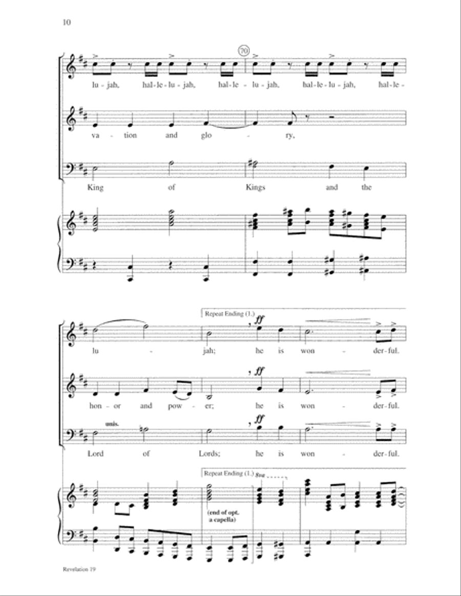 Revelation 19 3-Part scores gallery preview page 10