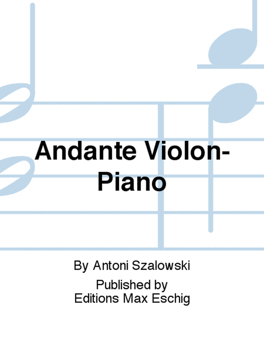 Andante Violon-Piano