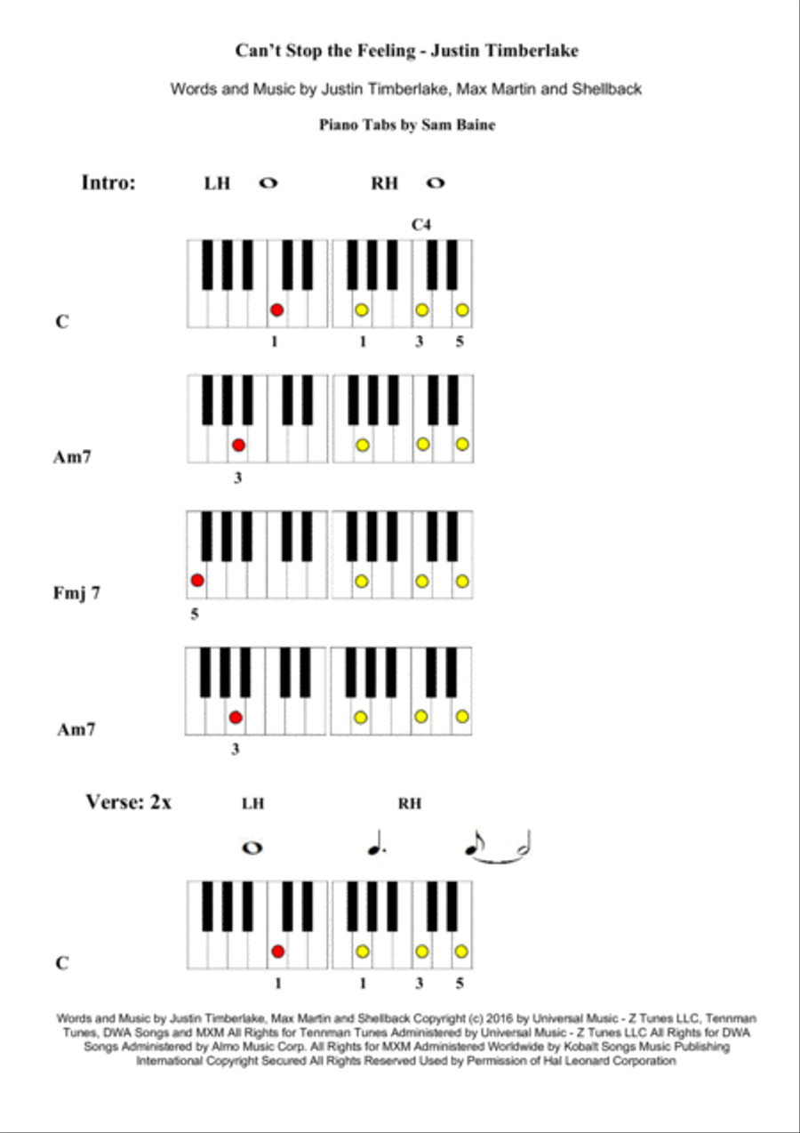 Can't Stop The Feeling from TROLLS Voice scores gallery preview page 1