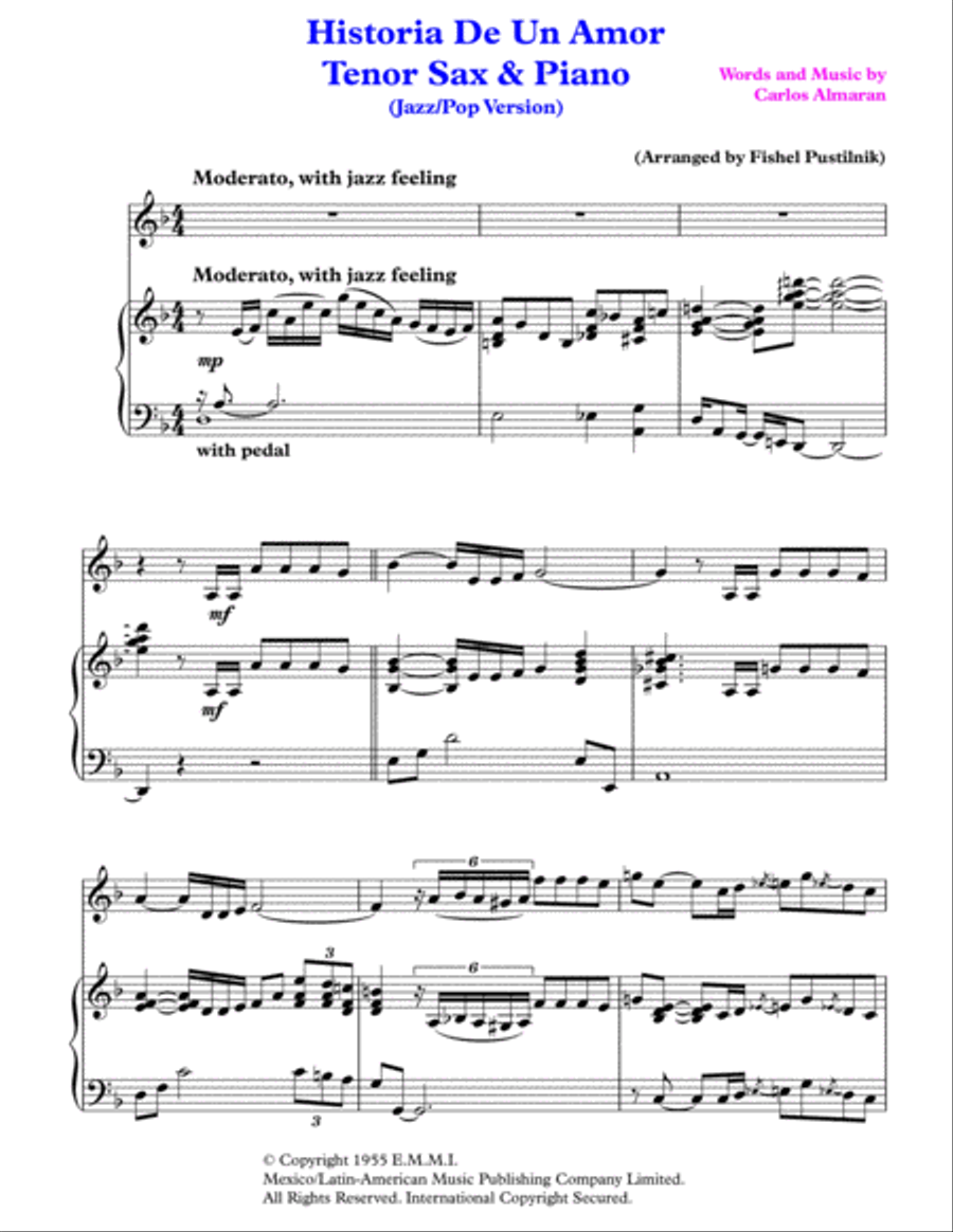 Historia De Un Amor Woodwind Duet scores gallery preview page 2