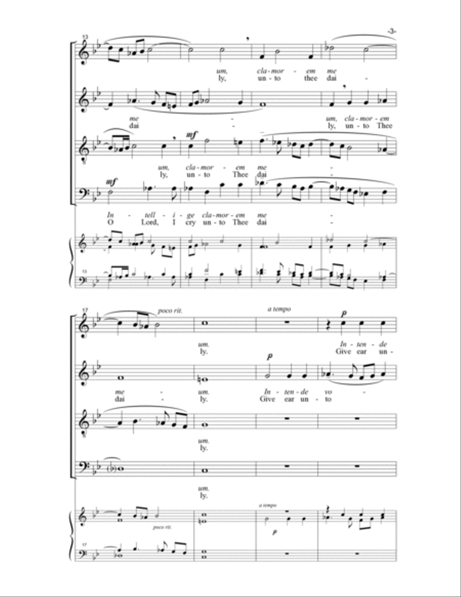 Intellige Clamorem Meum 4-Part scores gallery preview page 4