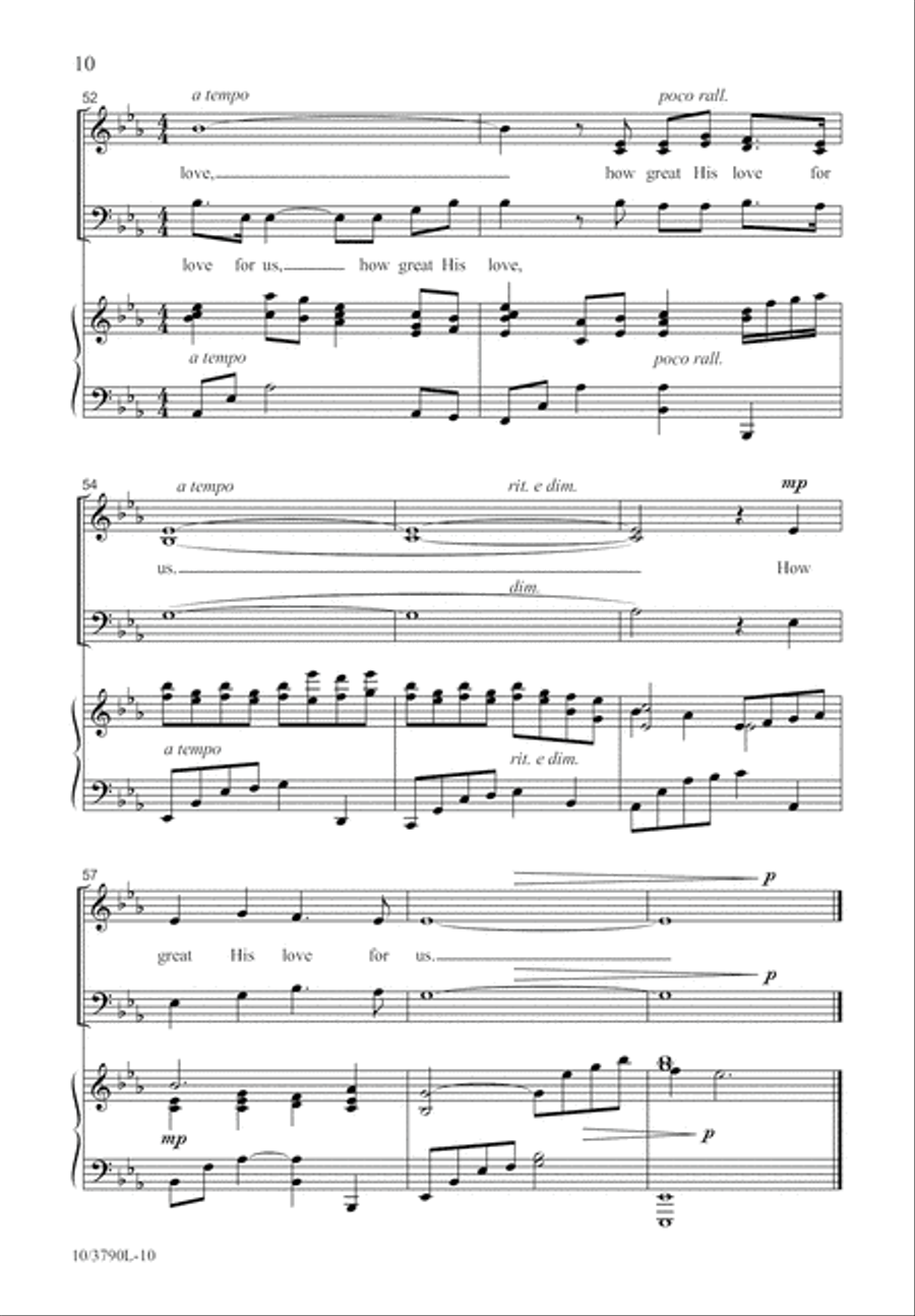 How Great His Love 3-Part scores gallery preview page 11