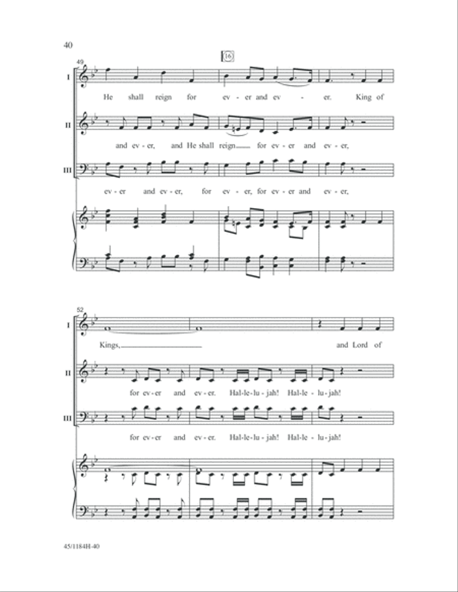 Messiah Messiah 3-Part scores gallery preview page 40