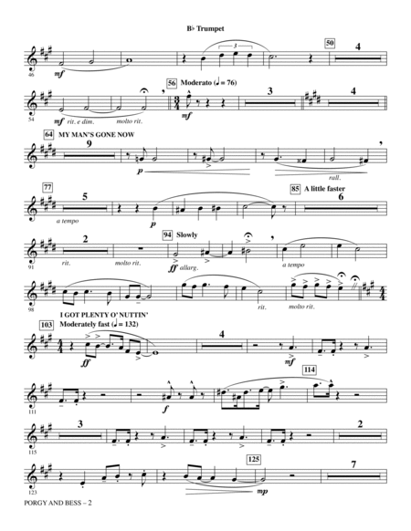 Porgy and Bess (Medley) - Bb Trumpet
