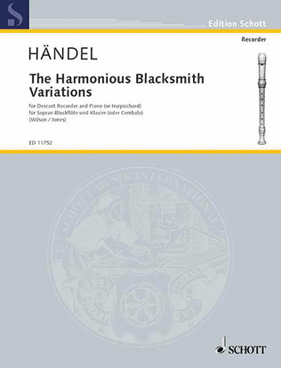 Book cover for The Harmonious Blacksmith Variations
