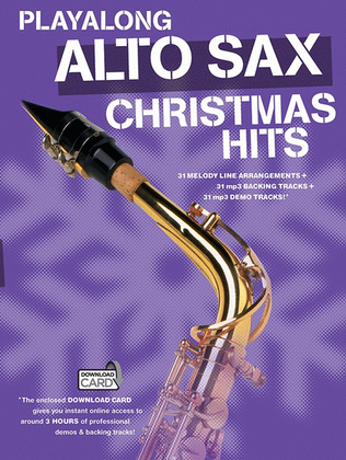 Book cover for Playalong Alto Sax Christmas Hits