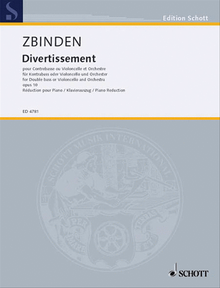 Divertissement Op. 10 Double Bass scores gallery preview page 1