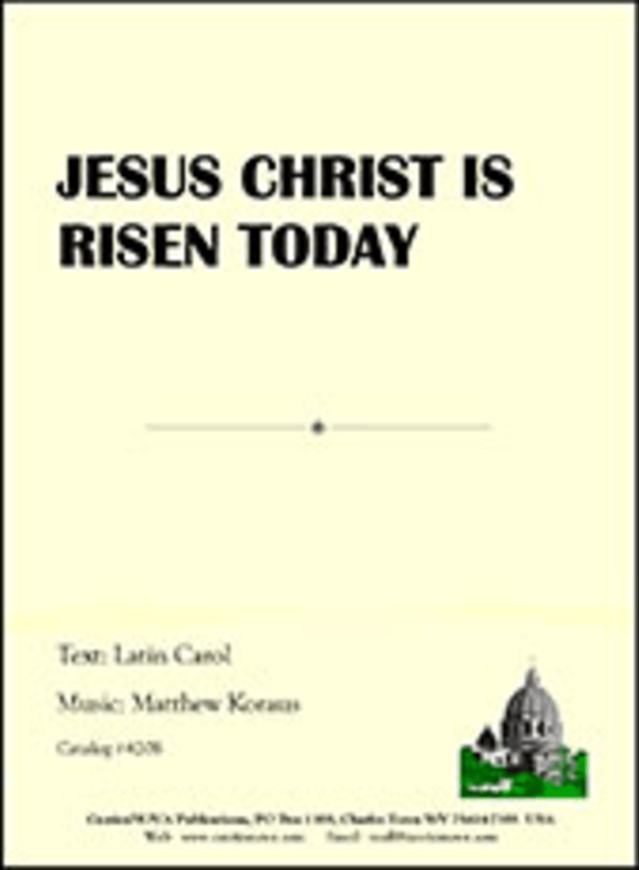Jesus Christ Is Risen Today 4-Part scores gallery preview page 1