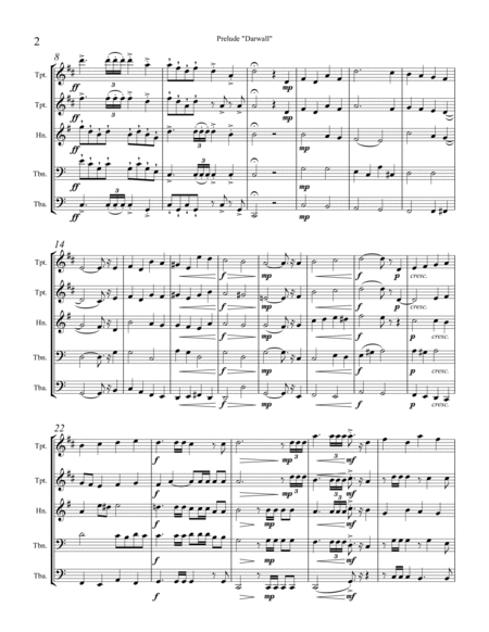 Prelude - Darwall for Brass Quintet