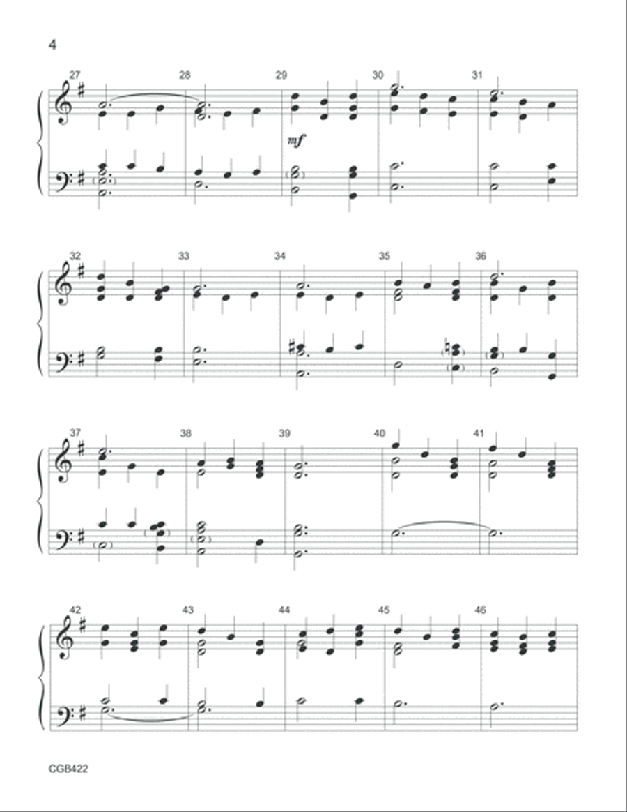 Morning Has Broken (3, 4 or 5 octaves) 5-Octaves scores gallery preview page 4