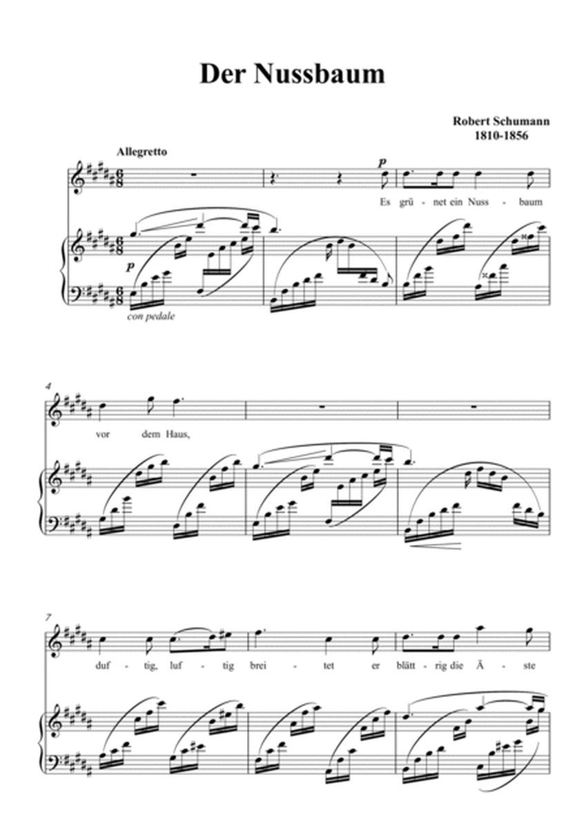 Schumann-Der Nussbaum in B Major