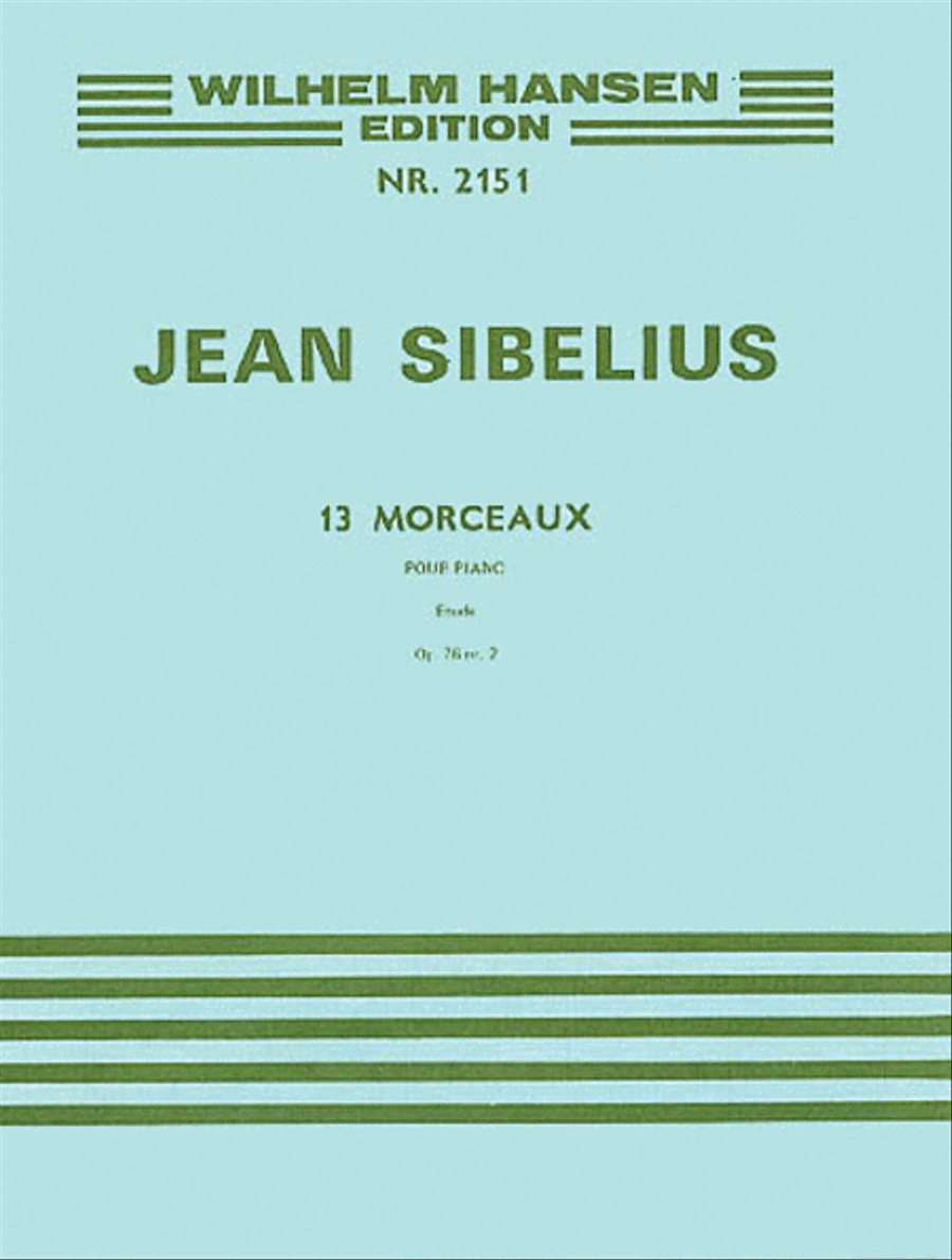 13 Pieces Op. 76, No.2 – Etude Piano Method scores gallery preview page 1
