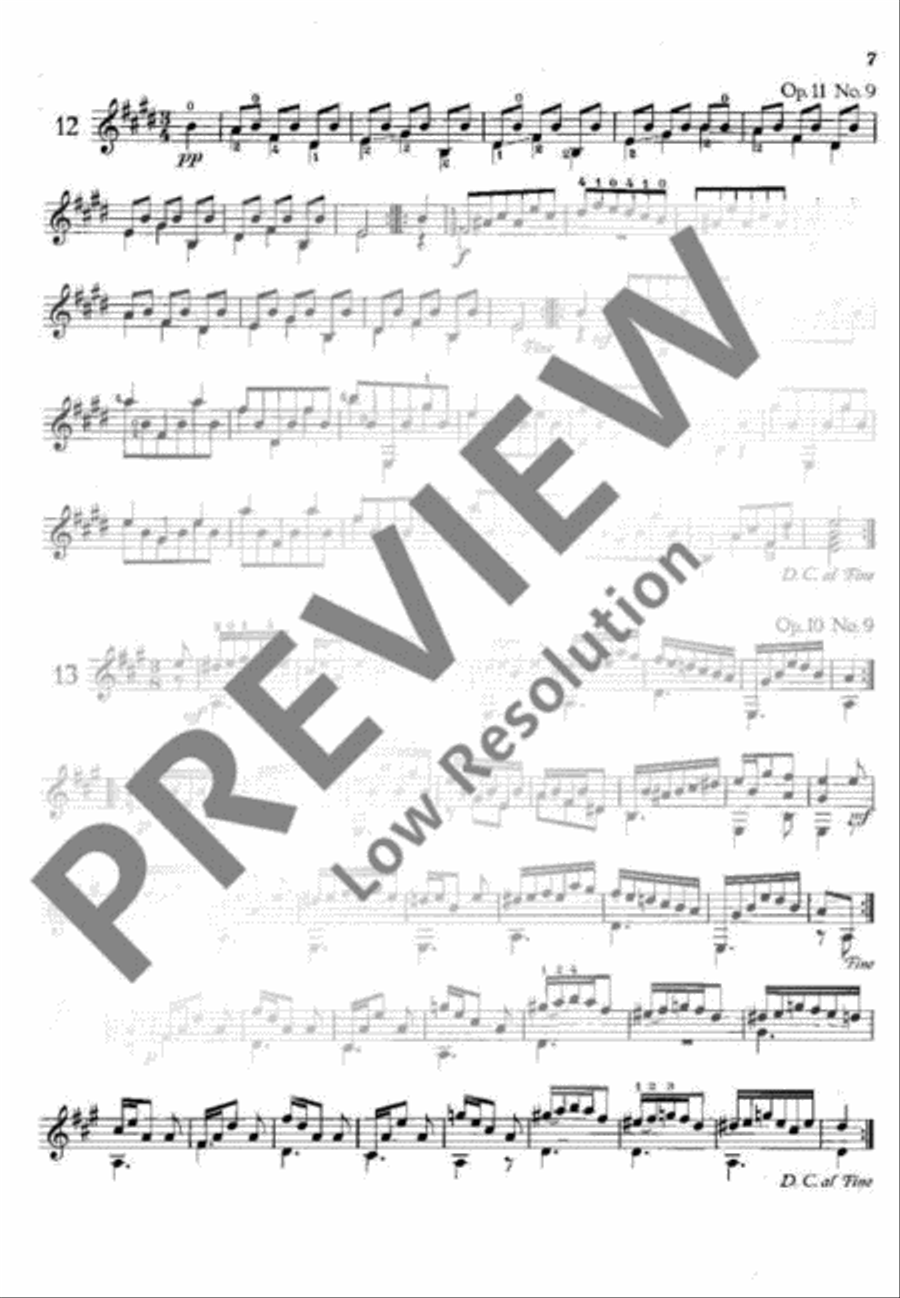 20 Ausgewählte Walzer Classical Guitar scores gallery preview page 10