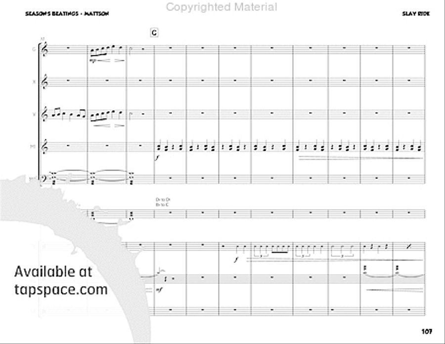 Season's Beatings Percussion Ensemble scores gallery preview page 19