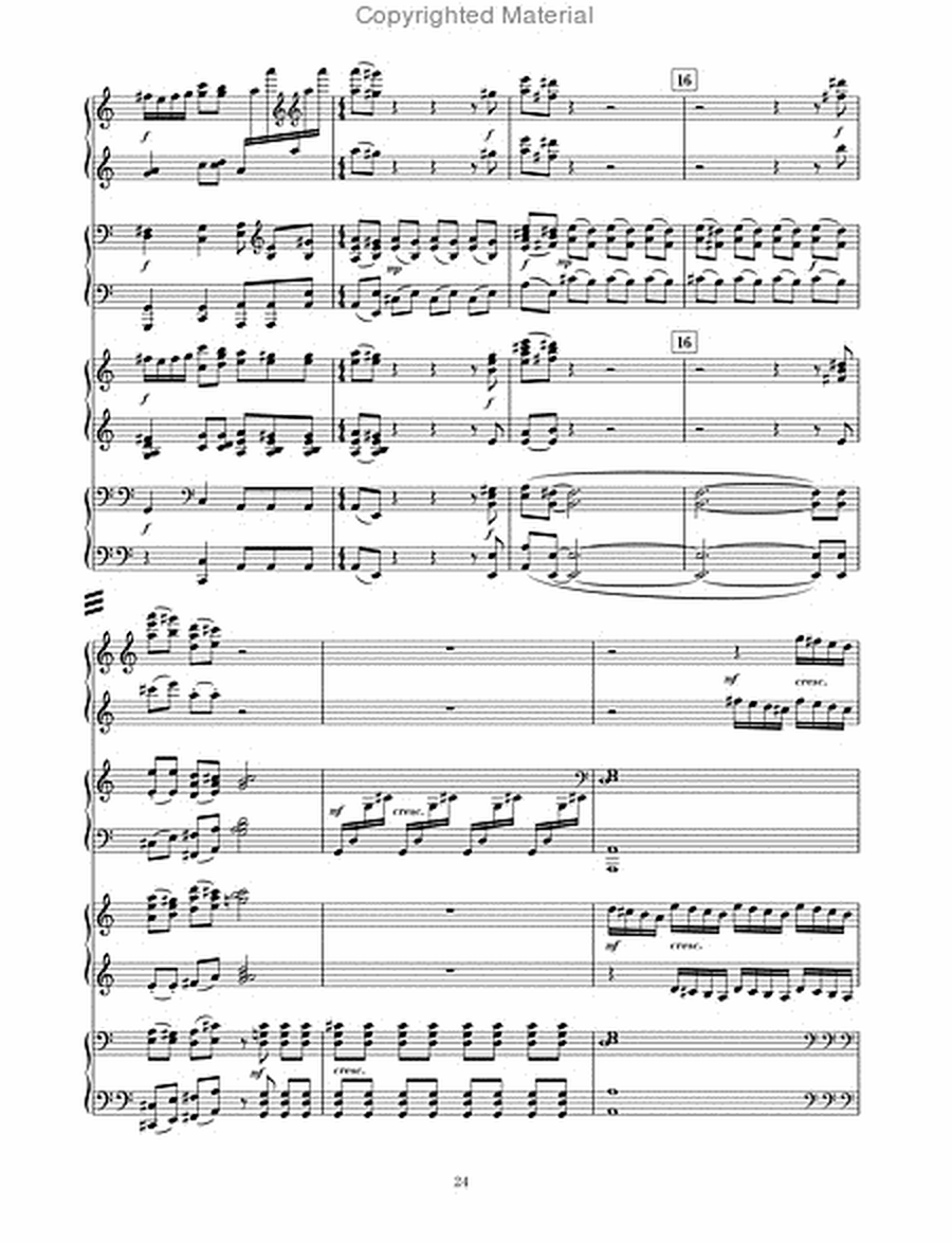 Display Nr. 2, Portrait of Mozart, op. 42 fur 2 Klaviere zu 8 Handen