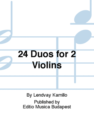 24 Duos for 2 Violins
