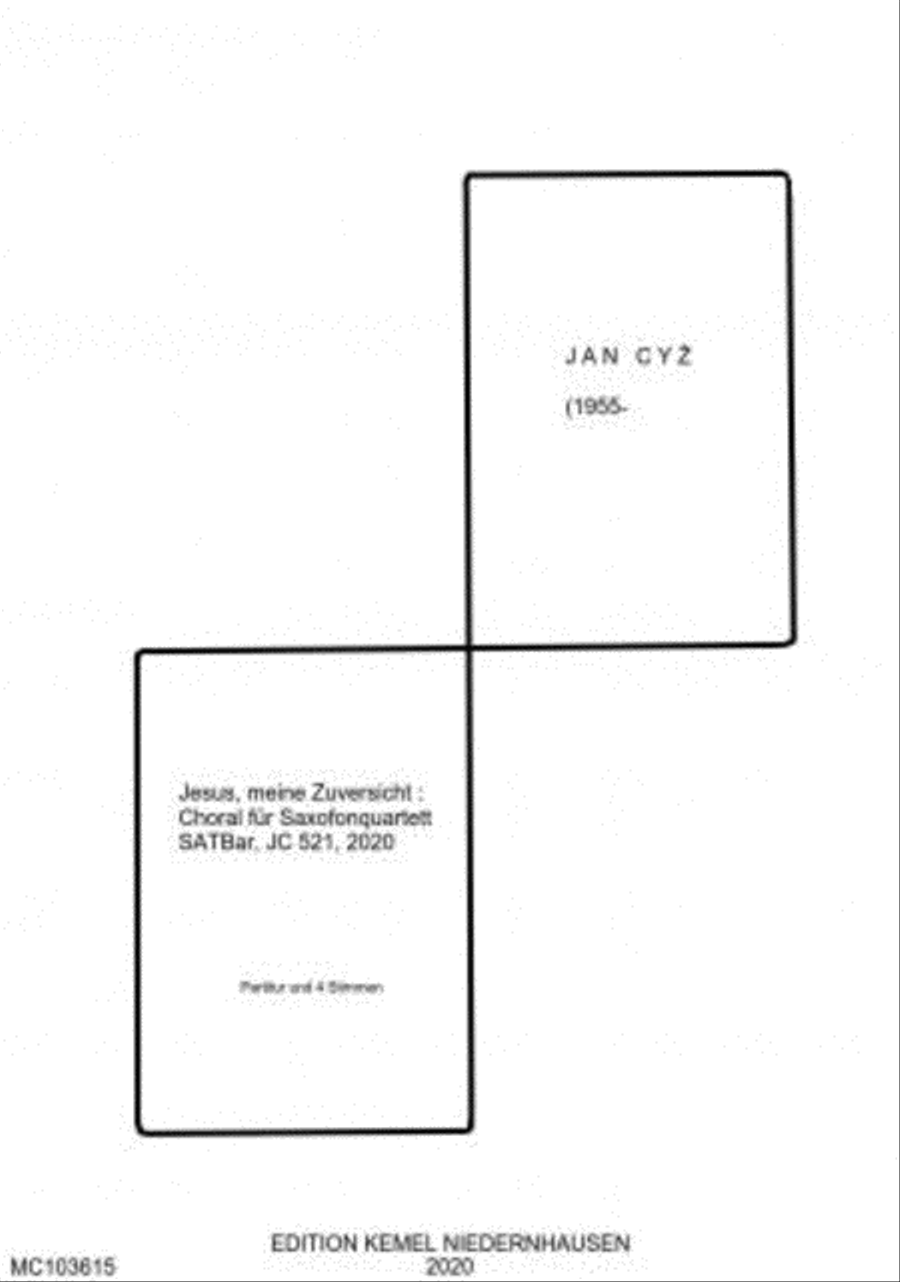 Jesus, meine Zuversicht Score scores gallery preview page 1
